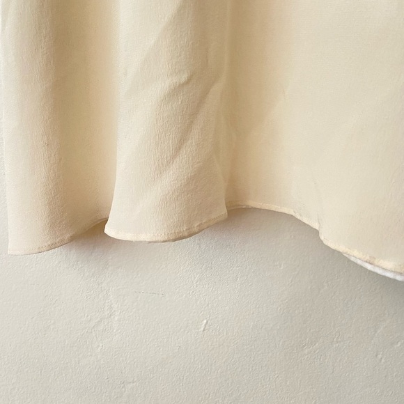 Alessandra Rich Cream Maxi Dress 100% Silk Size 42 - Picture 4 of 9